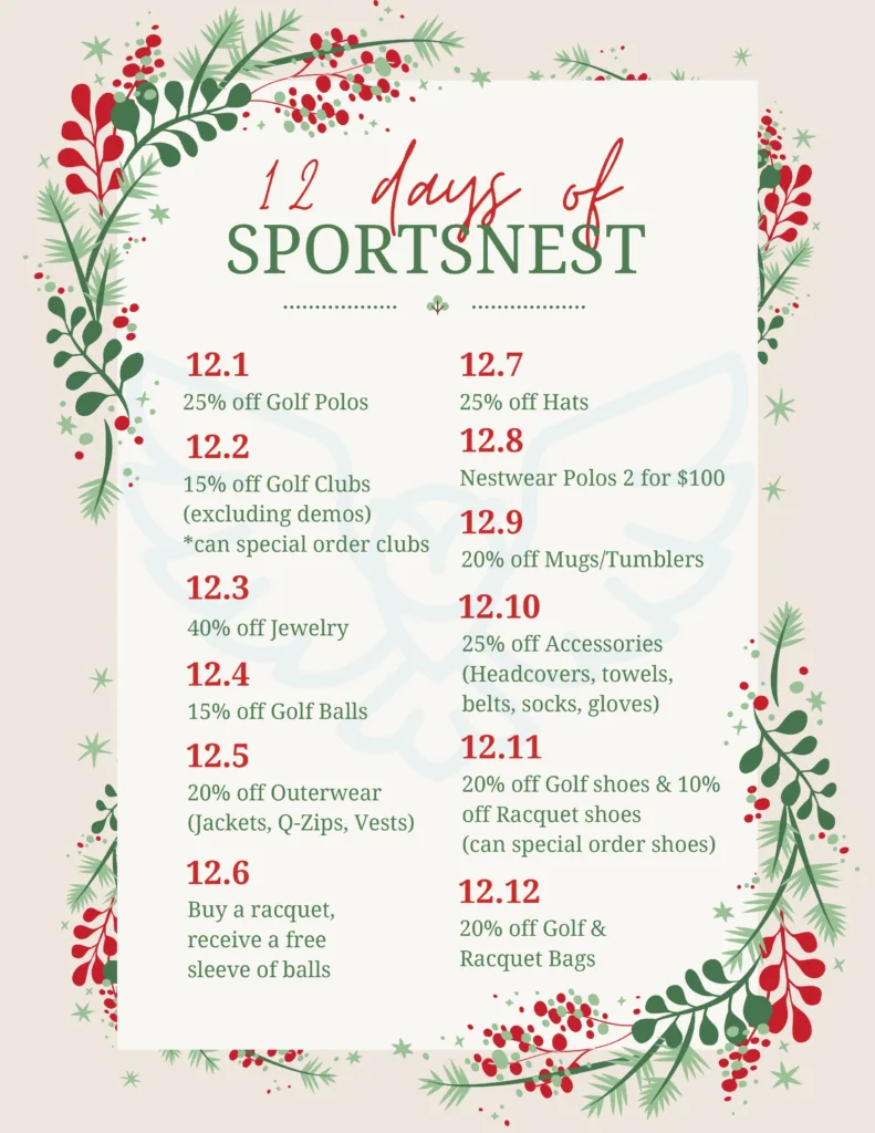 12 days of savings at Owls nest