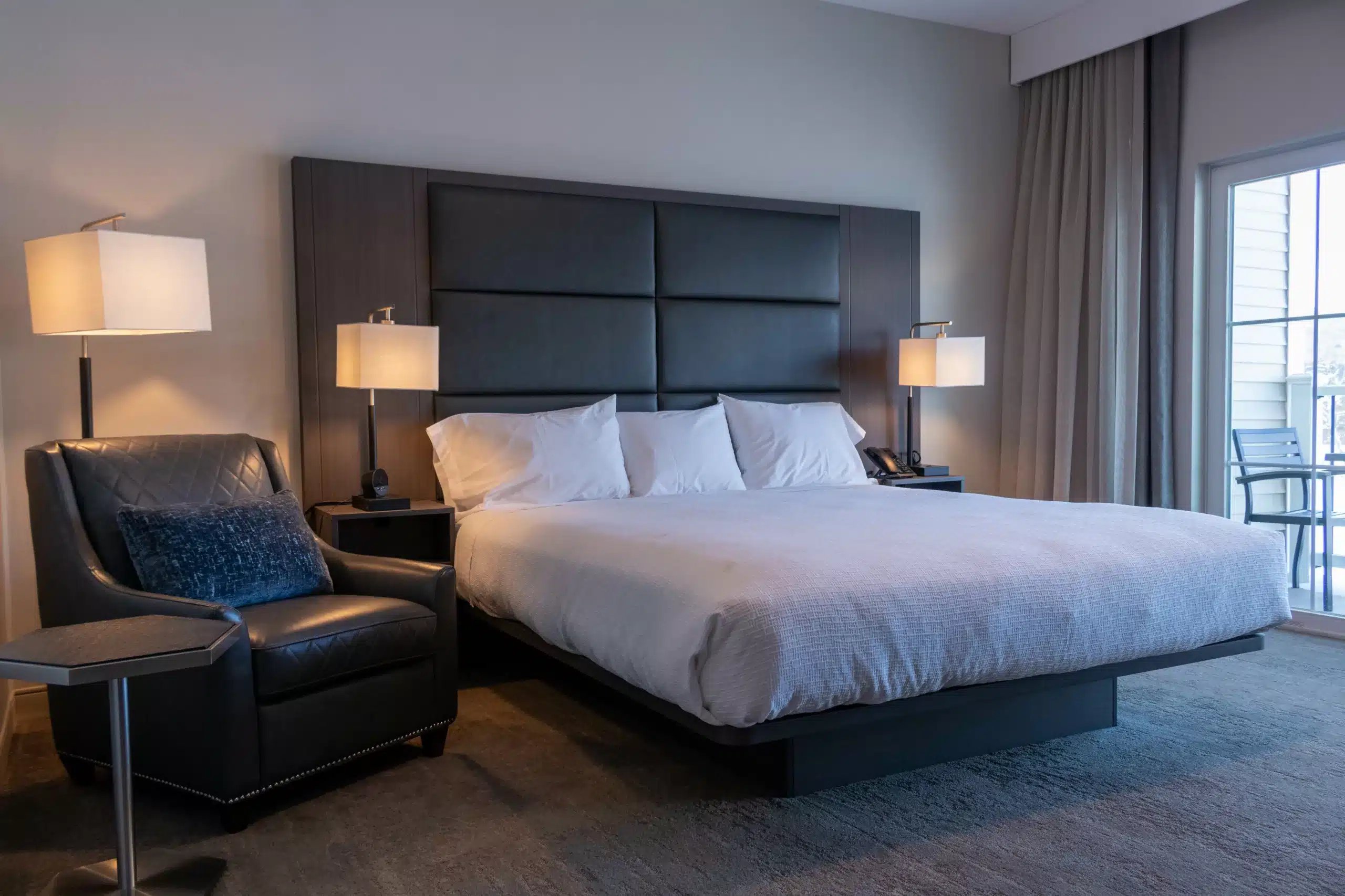 king room lodging options at owls nest resort