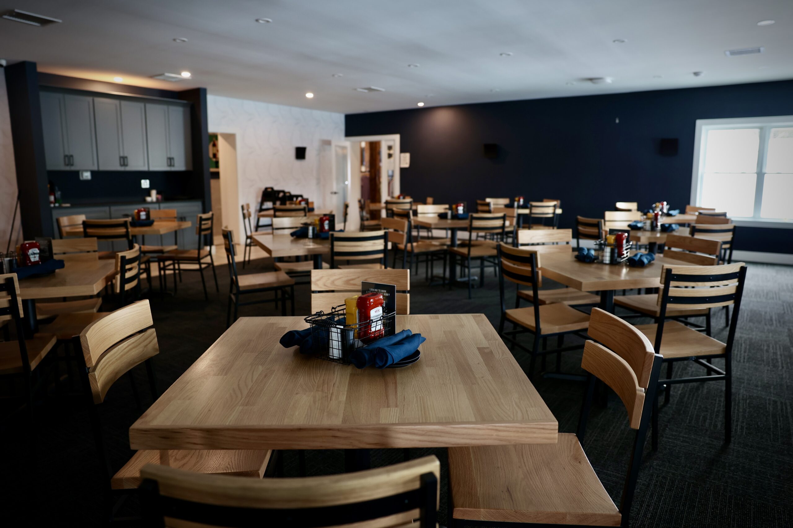 Interior of Pemi Burger Bar dining area