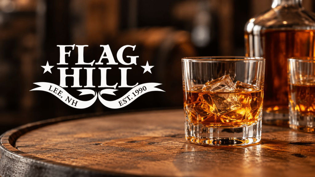 Flag Hill whiskey served during a five-course pairing dinner at Owl's Nest Resort